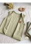 Organic Cotton Snap-Up Baby Vest – Sleeveless, Soft and Breathable Baby Vest |   Light Green - 3