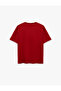 Cotton Short Sleeve Pocket Detailed Crew Neck Printed Oversize T-Shirt - 2