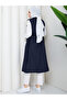 Women's Double-Breasted Buttoned Belted Long Vest Rc3150 - 8