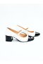 Women's Genuine Leather Heeled Shoes White - 2