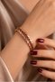 Women's Copper Bracelet with Leaf and Twist Detail, Handcrafted Adjustable Copper Bracelet - 2