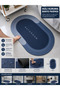 Quick Drying Non-Slip Bath Mat 40X60 cm |   Super Absorbent Soft Textured Oval Bath Rug - 2