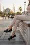 42618 Lightweight Comfortable Sole Stylish Casual Shoes with Stone Bow Accessories Women's Ballerinas - 4