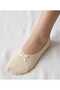 Women's Flat Socks with Lace Bow Detail, 3 Pairs - 2