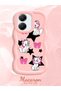 Poco X7 Pro Compatible Case Camera Protector Pink Silicone Couple Phone Case Character Pattern - 2
