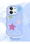 Redmi 15C 4g Compatible Case Camera Protector Blue Silicone Couple Phone Case Star Pattern - 2