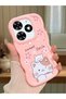 Tecno Spark Go 2024 Compatible Case Camera Protector Pink Silicone Couple Phone Case Cat Pattern
