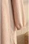 Bürümcük Fabric Tunic Pants Hijab Double Set 0571-08 Beige - 5