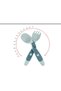 Children's Fork and Spoon, Bendable Silicone Self-Feeding Cutlery |   Spoon Utensil with Round Handle Training Flatware Silicone Spoon Fork for Kids - 3