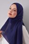 شال قطني لونا سادة باللون الأزرق الفاتح - 3