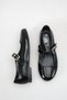 Black Ballerina Flats with Buckle Detail, Daily Black Ballerinas, Stylish Comfortable Ballerinas, Orthopedic Ballerinas, Girls' Ballerinas - 2