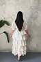 Beige Layered Patterned Dress - 5