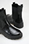 S240 Women's Crocodile Patterned Serrated Thick Sole Zippered Buckle Ankle Boots - 4
