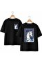 Table Horse Back and Front Chest Printed 100% Cotton Oversize Loose Regular Fit Crew Neck T-Shirt