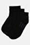 Kids Boy 3 Pairs Brand Logo Crew Socks, Black
