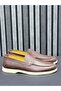 Brown Leather Men's Loafer Shoes