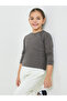 Kids Unisex Regular Fit Long Sleeve Cotton T-Shirt - 6