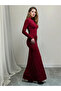 Red Ruched Bodycon Maxi Dress - 2