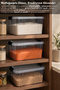 15Lt Elora Organizer Box - Lockable Lid Kitchen Organizer Food Storage Container Transparent - 2