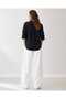 Women's 100% Cotton Premium Geometric Scallop Embroidered Brode Shirt - 5