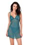 Women's Rope Strap Transparent Mesh Tulle Stylish Mini Nightgown - 2