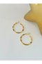 Vintage Detail Hoop Earrings (Steel) - 3