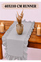 Firfirli Gray Runner, Decorative Small Size 40X110 cm