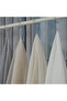 Diago Anthracite Custom Size Tulle Curtain 220X260 Without Pleats - 3