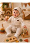 Polo Collar Hat Baby Boy Romper Set - 3