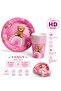 Teddy Bear Birthday Cardboard Cup and Plate Set |   Party Supplies for 8 People