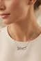 Women's Zircon Stone Ataturk Signed Stainless Steel Necklace - 2