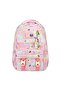 Pink Butterfly Patterned Lockable Triple Girls' Primary School School Bag Set (Bag Thermal Lunch Bag Pen Holder) - 4