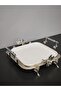 Special Laser-Cut Porcelain Square Serving Plate Luxury Presentation Dishes Tableware Kitchen Home - 4