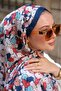 شال حجاب عالي الجودة بنمط مزخرف