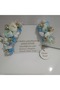 Blue and White and Dried Flower Mother and Baby Maternity Crown, Pregnant Woman Crown - 2