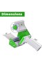 Packing Tape with Ergonomic Dispenser Gun-Clear Tape Roll - 3