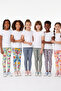 6-Pack of Tights for Girls, Colorful Patterned Tights, Cotton, Flexible, Daily Wear Tights, Ages 2-13 - 4