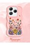 Infinix Hot 40 Pro Compatible Case Camera Protective Pink Silicone Couple Phone Case Floral Pattern - 2