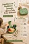 4-Piece Food Set with Fork and Spoon and Storage and Feeding Container Set