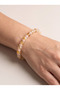 Citrine - Pink Quartz Natural Stone Bracelet (6 mm) - 2