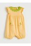 Two Mt Shop Quality Baby Girl Embroidered Combed Cotton Jumpsuit and Hat - 3