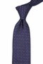 Navy Blue Small Pattern Italian Silk Tie İk2509 - 2