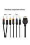 كابل AV لجهاز بلايستيشن PS2 وPS3، سلك تمديد 6RCA Ypbpr لوحدة تحكم ألعاب PS - 2