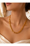 Tassel Detailed Zircon Bijouterie Necklace