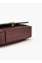 Woven Textured Crossbody Bag with Button Closure - 6