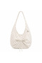 Jo Bag Large Volume Shoulder Bag with 4 Pockets and Polka Dot Ribbon Detail