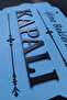 Double Sided Mdfwood Shop & Store Door Direction Sign - Blue - 6