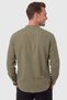 Khaki 97% Cotton Muslin Fabric Breathable Summer High Collar Relaxed Fit Men's Shirt 2602620 - 6