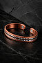 100% Pure Copper Magnetic Men's Bracelet with Double Row Germanium Detail, Adjustable - 3