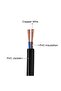 Black PVC Insulated Electrical Cable Wire - 2 Core 2.5 Meter, 2.5MM - 2